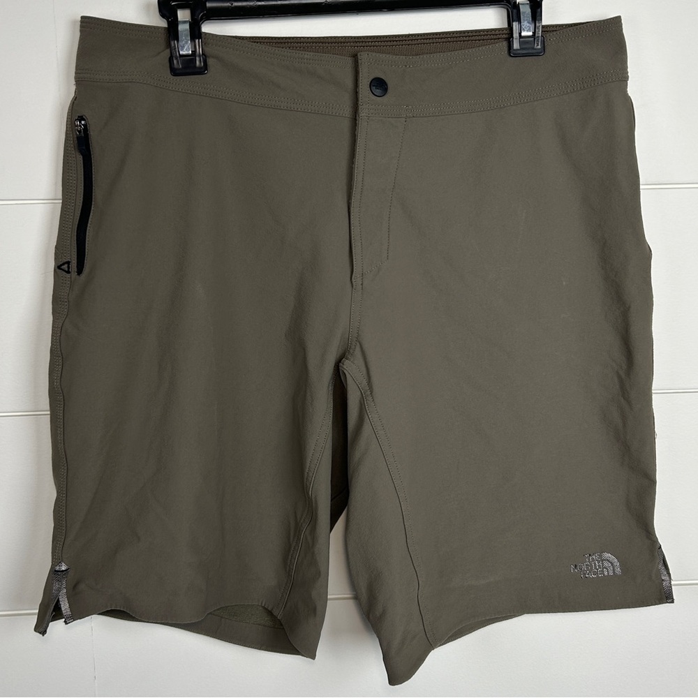 The North Face Kilowatt Shorts Dark Gray / Olive Size 34